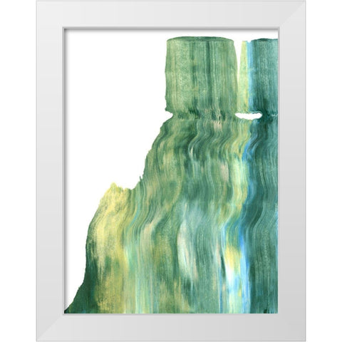 Static III White Modern Wood Framed Art Print by Caroline, Emma