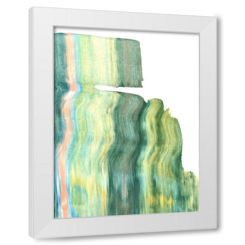 Static IV White Modern Wood Framed Art Print by Caroline, Emma