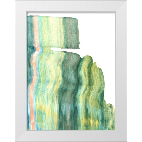 Static IV White Modern Wood Framed Art Print by Caroline, Emma