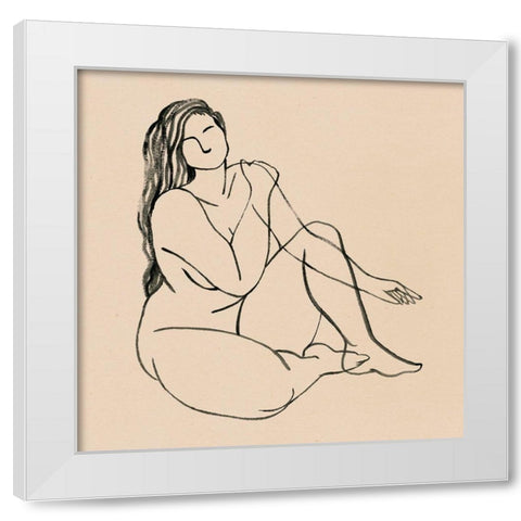 Femme Figure I White Modern Wood Framed Art Print by Popp, Grace