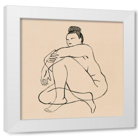 Femme Figure II White Modern Wood Framed Art Print by Popp, Grace