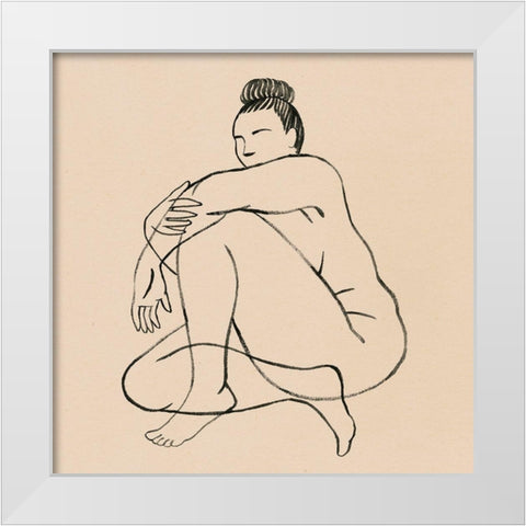 Femme Figure II White Modern Wood Framed Art Print by Popp, Grace