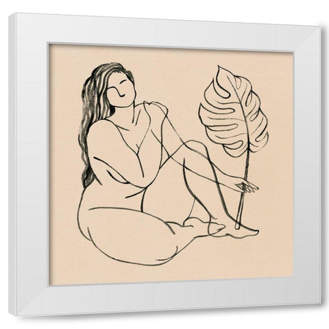 Femme Figure III White Modern Wood Framed Art Print by Popp, Grace