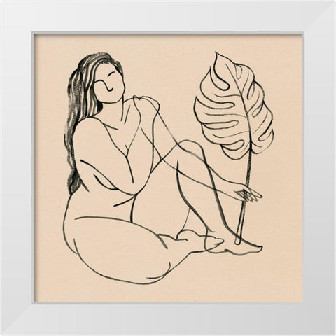 Femme Figure III White Modern Wood Framed Art Print by Popp, Grace