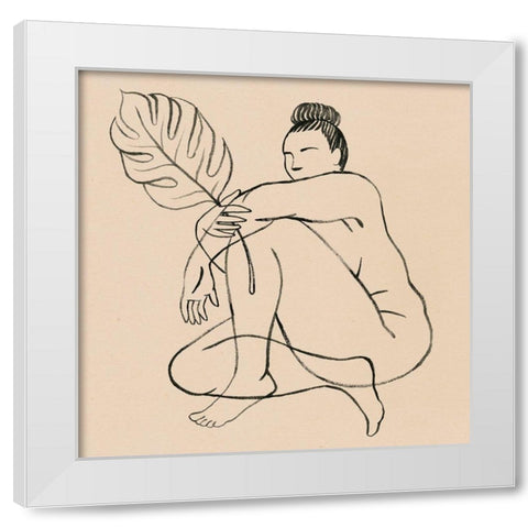 Femme Figure IV White Modern Wood Framed Art Print by Popp, Grace