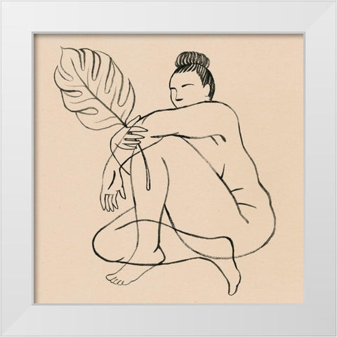 Femme Figure IV White Modern Wood Framed Art Print by Popp, Grace