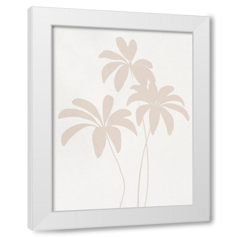 Schefflera II White Modern Wood Framed Art Print by Caroline, Emma