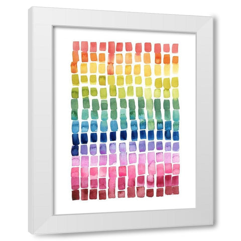 Under the Rainbow II White Modern Wood Framed Art Print by Popp, Grace