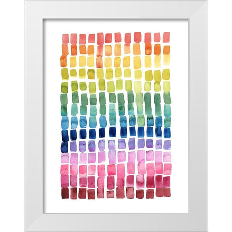 Under the Rainbow II White Modern Wood Framed Art Print by Popp, Grace