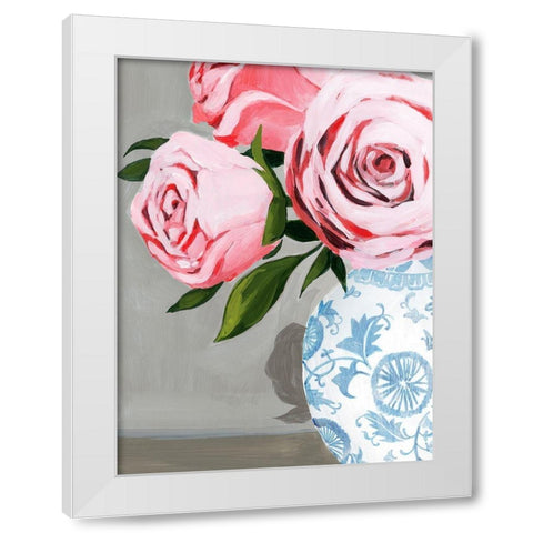 Autumnal Roses I White Modern Wood Framed Art Print by Popp, Grace