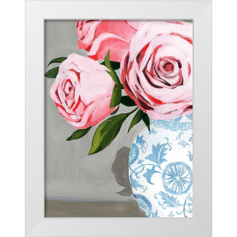 Autumnal Roses I White Modern Wood Framed Art Print by Popp, Grace