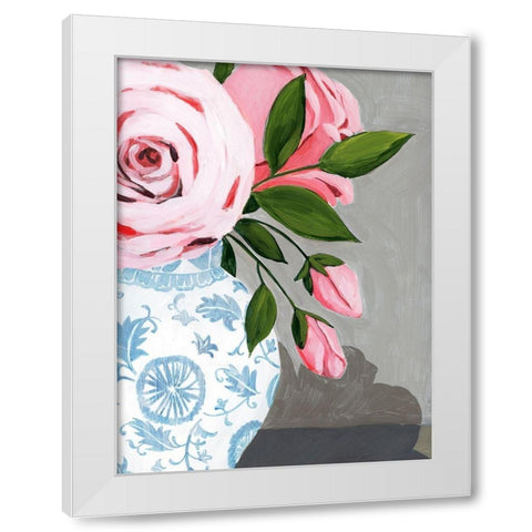 Autumnal Roses II White Modern Wood Framed Art Print by Popp, Grace