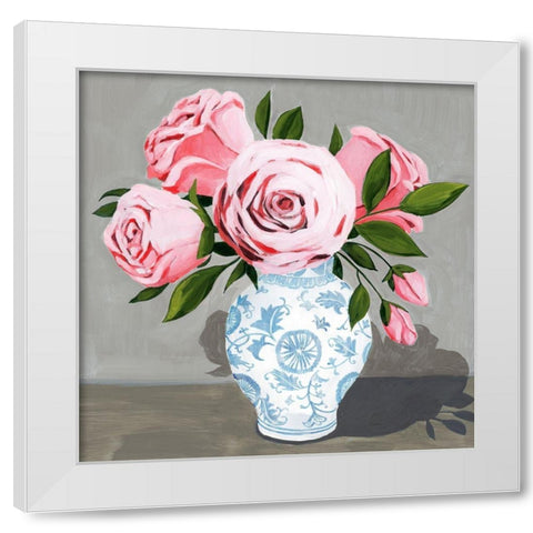 Autumnal Roses III White Modern Wood Framed Art Print by Popp, Grace