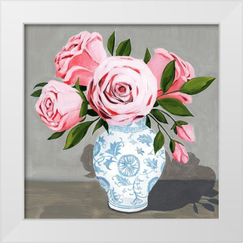 Autumnal Roses III White Modern Wood Framed Art Print by Popp, Grace