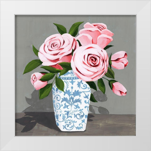 Autumnal Roses IV White Modern Wood Framed Art Print by Popp, Grace