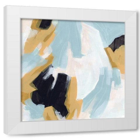 Electron Fissure II White Modern Wood Framed Art Print by Vess, June Erica