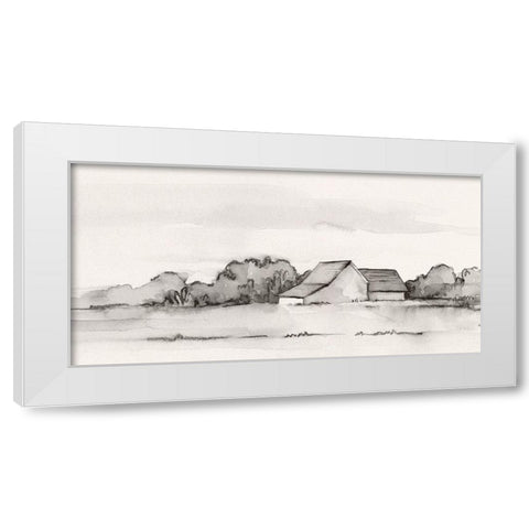 Wyeth Barn II White Modern Wood Framed Art Print by Caroline, Emma