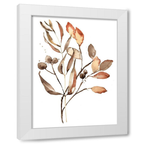 Autumns Bundle I White Modern Wood Framed Art Print by Goldberger, Jennifer