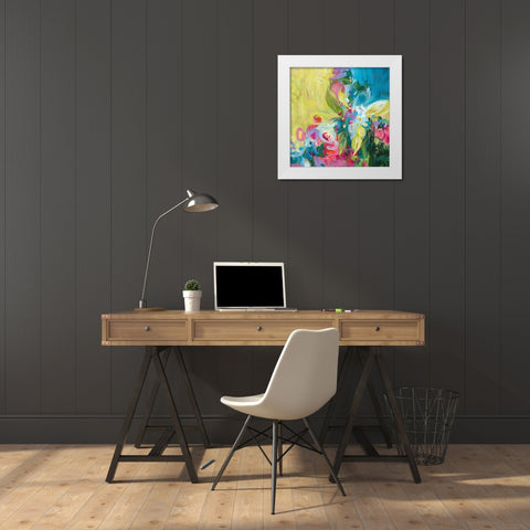 Edwinas Headdress White Modern Wood Framed Art Print by Bothne, Janet