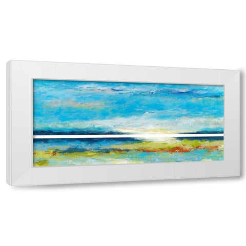 Tidings White Modern Wood Framed Art Print by Bothne, Janet
