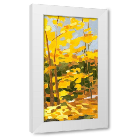 Autumn Hike II White Modern Wood Framed Art Print by Caroline, Emma
