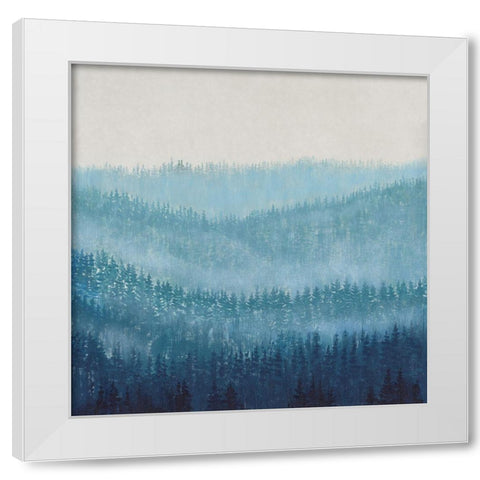 Smoky Ridge I White Modern Wood Framed Art Print by OToole, Tim