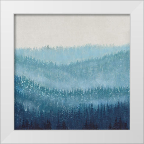 Smoky Ridge I White Modern Wood Framed Art Print by OToole, Tim