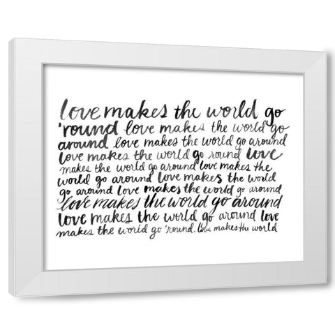 Writing with Love II White Modern Wood Framed Art Print by Popp, Grace