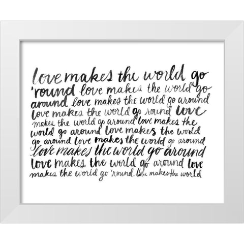 Writing with Love II White Modern Wood Framed Art Print by Popp, Grace