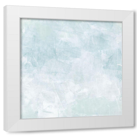 Drifting Blue II White Modern Wood Framed Art Print by Caroline, Emma