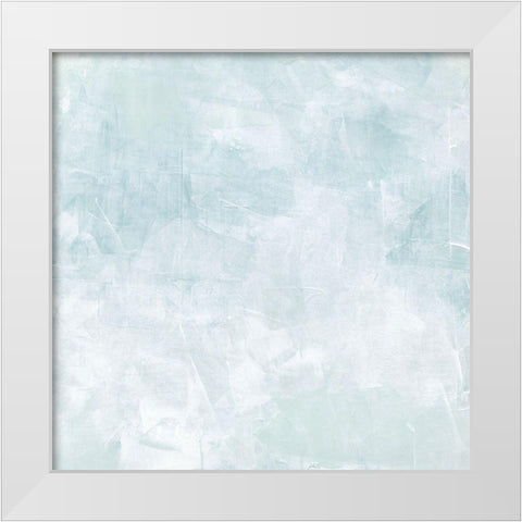 Drifting Blue II White Modern Wood Framed Art Print by Caroline, Emma