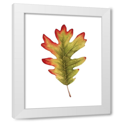 Fall Leaf Study II White Modern Wood Framed Art Print by Popp, Grace