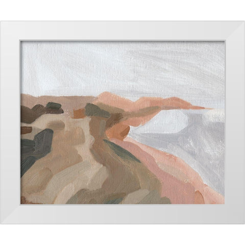 Autumn Coastline I White Modern Wood Framed Art Print by Green, Jacob