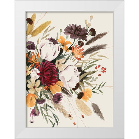 Equinox Bouquet II White Modern Wood Framed Art Print by Popp, Grace