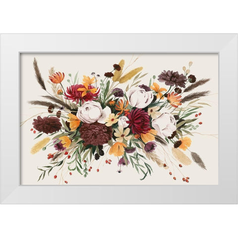 Equinox Bouquet III White Modern Wood Framed Art Print by Popp, Grace