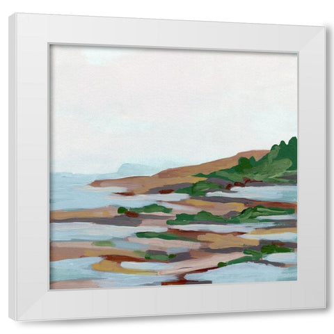 Forest Shore II White Modern Wood Framed Art Print by Vess, June Erica
