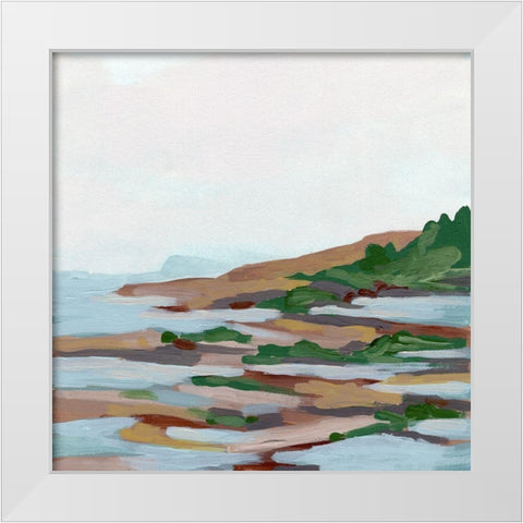 Forest Shore II White Modern Wood Framed Art Print by Vess, June Erica