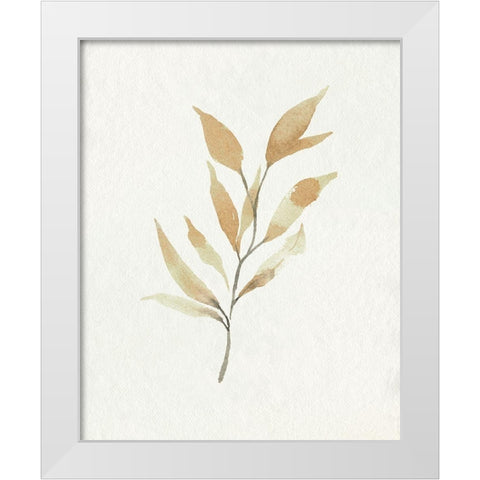 Soft Autumn Branch II White Modern Wood Framed Art Print by Caroline, Emma