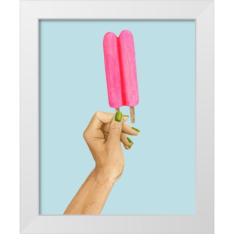 Popsicle Summer I White Modern Wood Framed Art Print by Popp, Grace