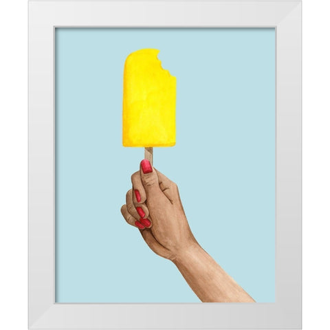 Popsicle Summer III White Modern Wood Framed Art Print by Popp, Grace