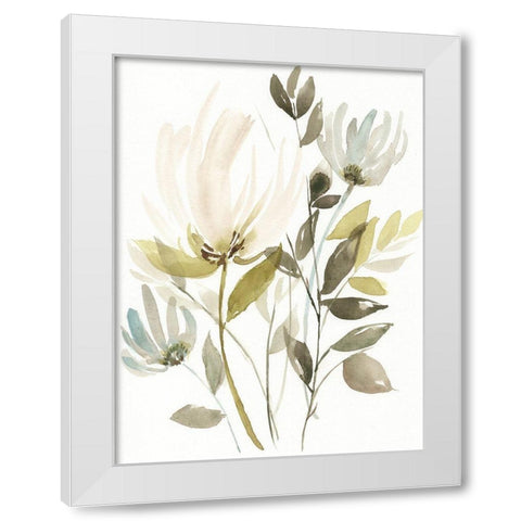 Winter Arrangement I White Modern Wood Framed Art Print by Goldberger, Jennifer