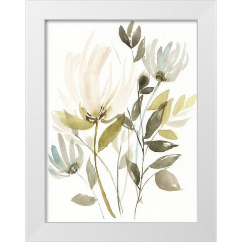 Winter Arrangement I White Modern Wood Framed Art Print by Goldberger, Jennifer