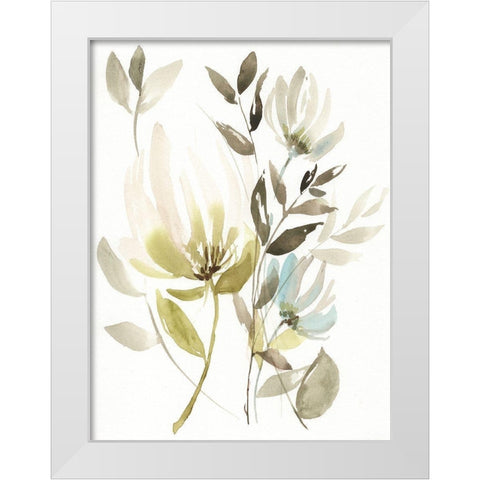 Winter Arrangement II White Modern Wood Framed Art Print by Goldberger, Jennifer