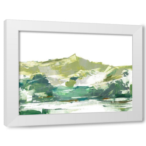 Across The Lake II White Modern Wood Framed Art Print by Harper, Ethan
