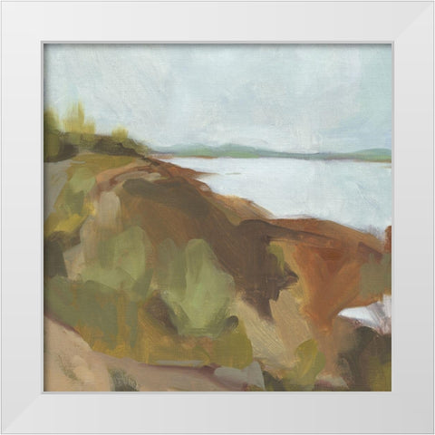 Low Country Landscape I White Modern Wood Framed Art Print by Green, Jacob