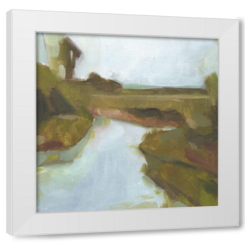 Low Country Landscape II White Modern Wood Framed Art Print by Green, Jacob