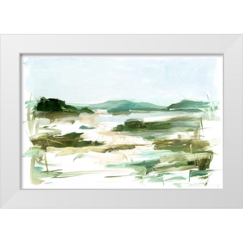 Marsh Sketch II White Modern Wood Framed Art Print by Harper, Ethan