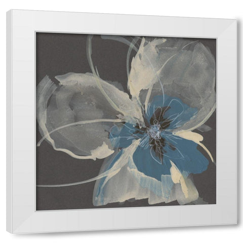 Expressive Petals I White Modern Wood Framed Art Print by Goldberger, Jennifer