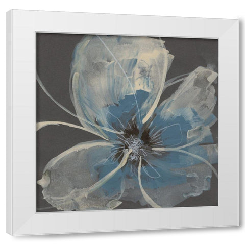 Expressive Petals II White Modern Wood Framed Art Print by Goldberger, Jennifer