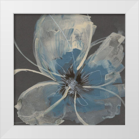 Expressive Petals II White Modern Wood Framed Art Print by Goldberger, Jennifer